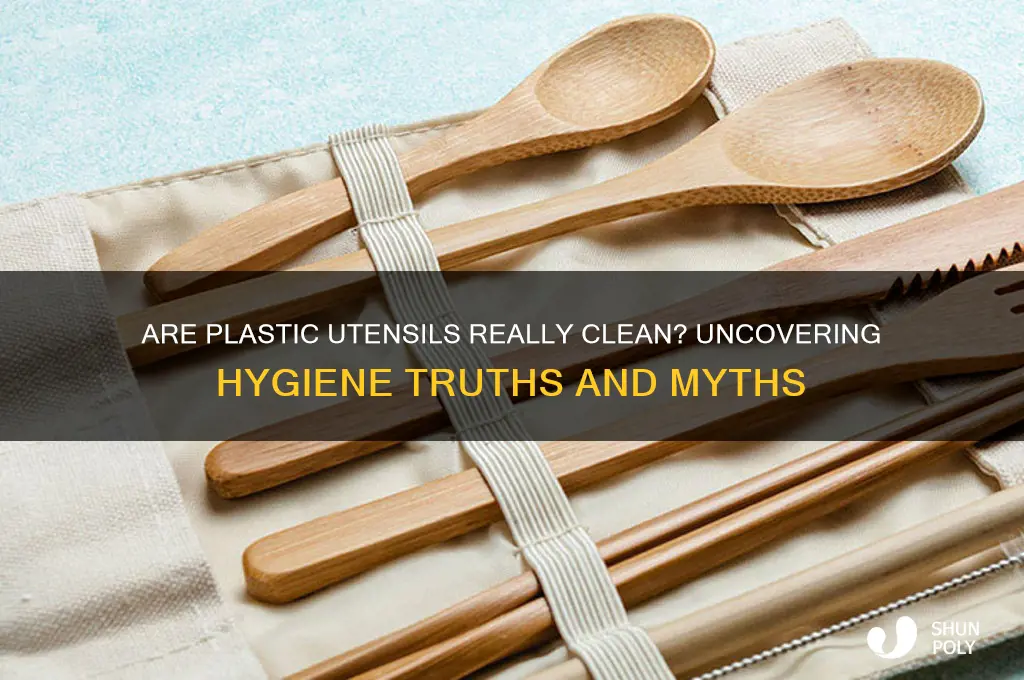 are plastic utensils clean