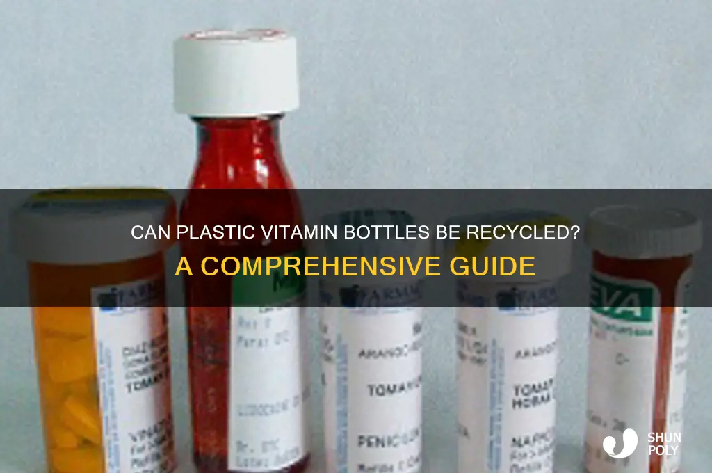 are plastic vitamin bottles recyclable