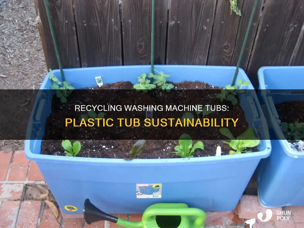 are plastic washing machine tubs recyclable