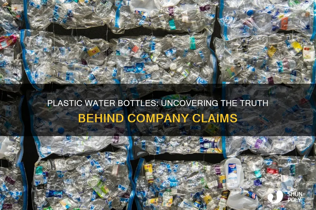 are plastic water bottle companies lying