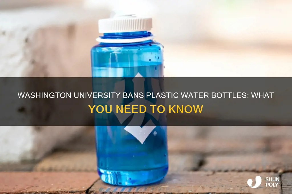 are plastic water bottles banned at washington university