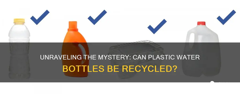 are plastic water containers recyclable