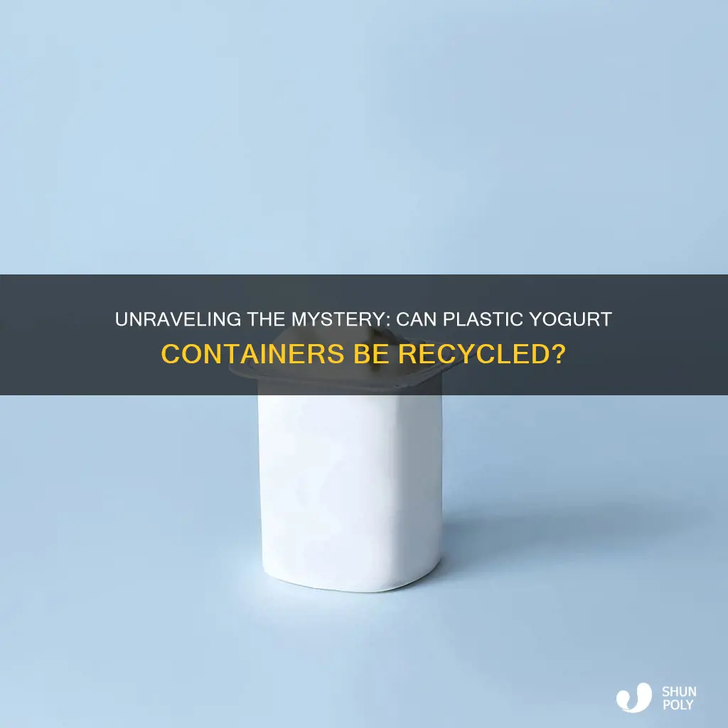 are plastic yogurt containers recyclable