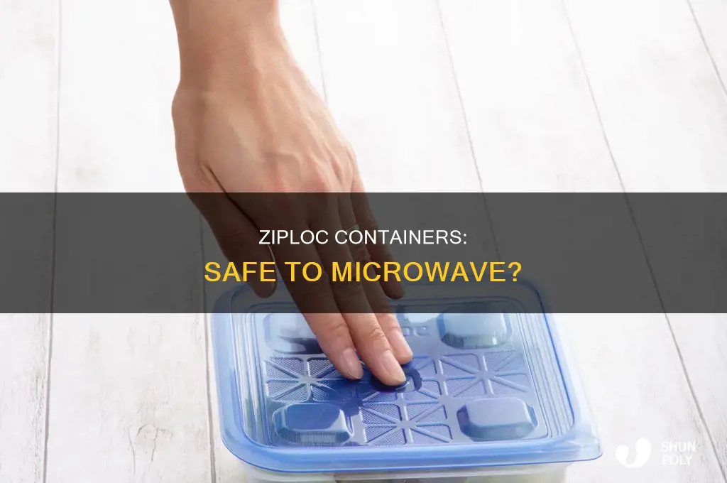 are plastic ziploc containers microwave safe
