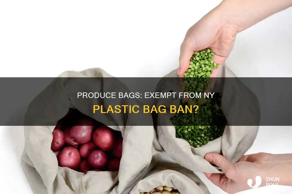 are produce bags banned with ny plastic bag ban