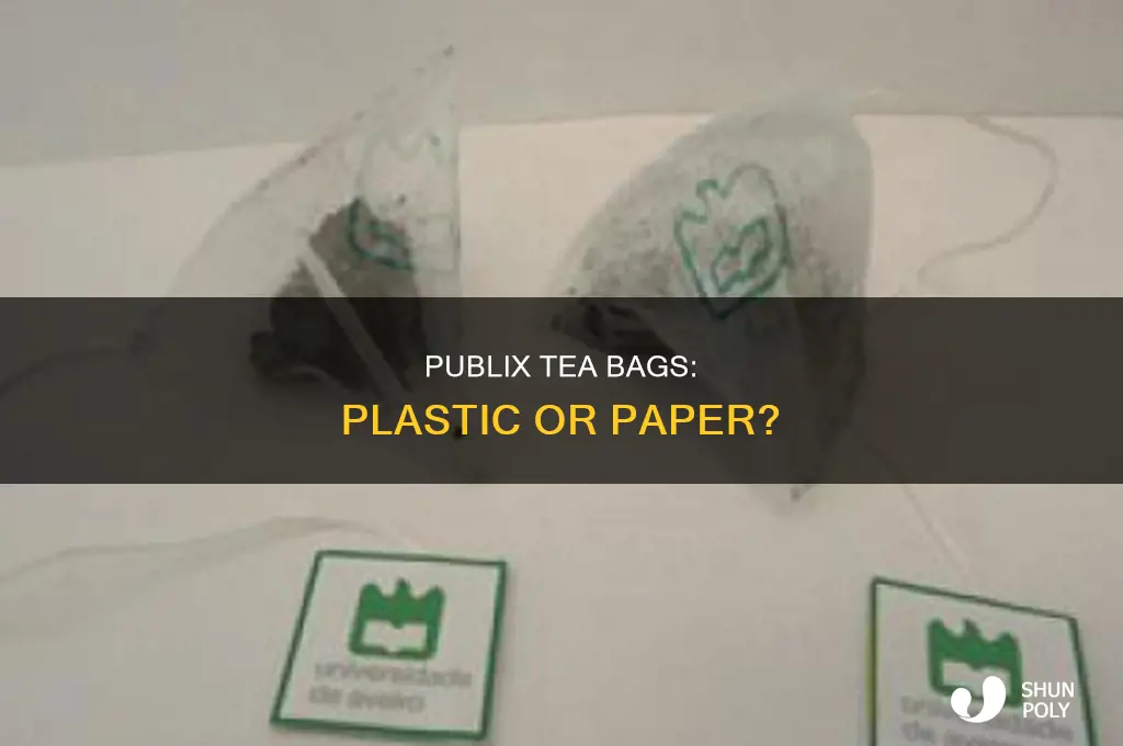 are publix tea bags made of plastic