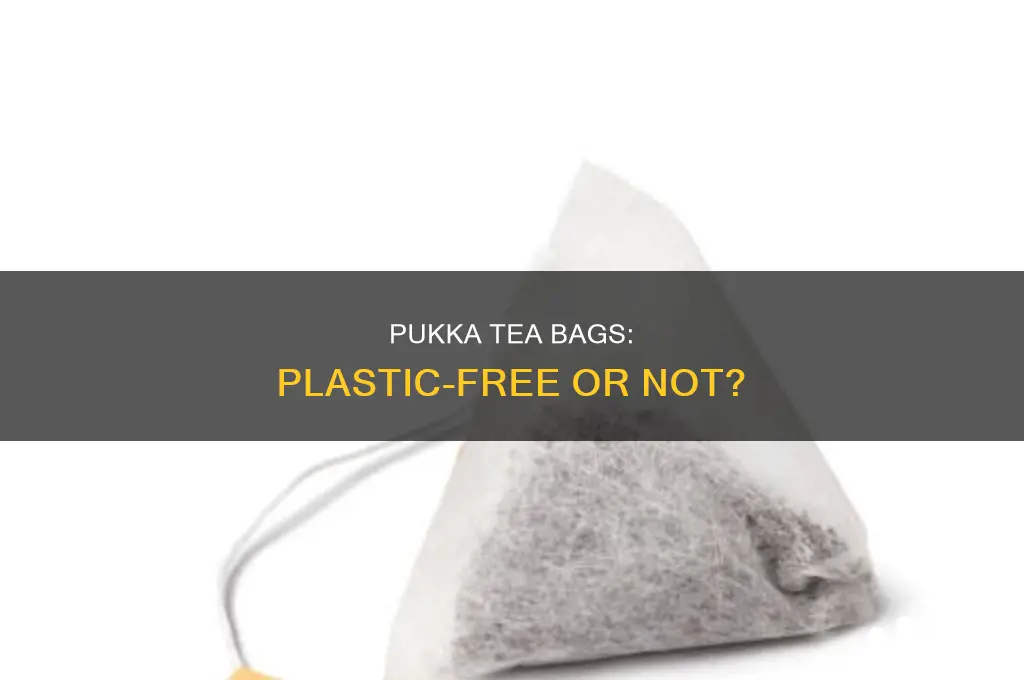 are pukka tea bags plastic free