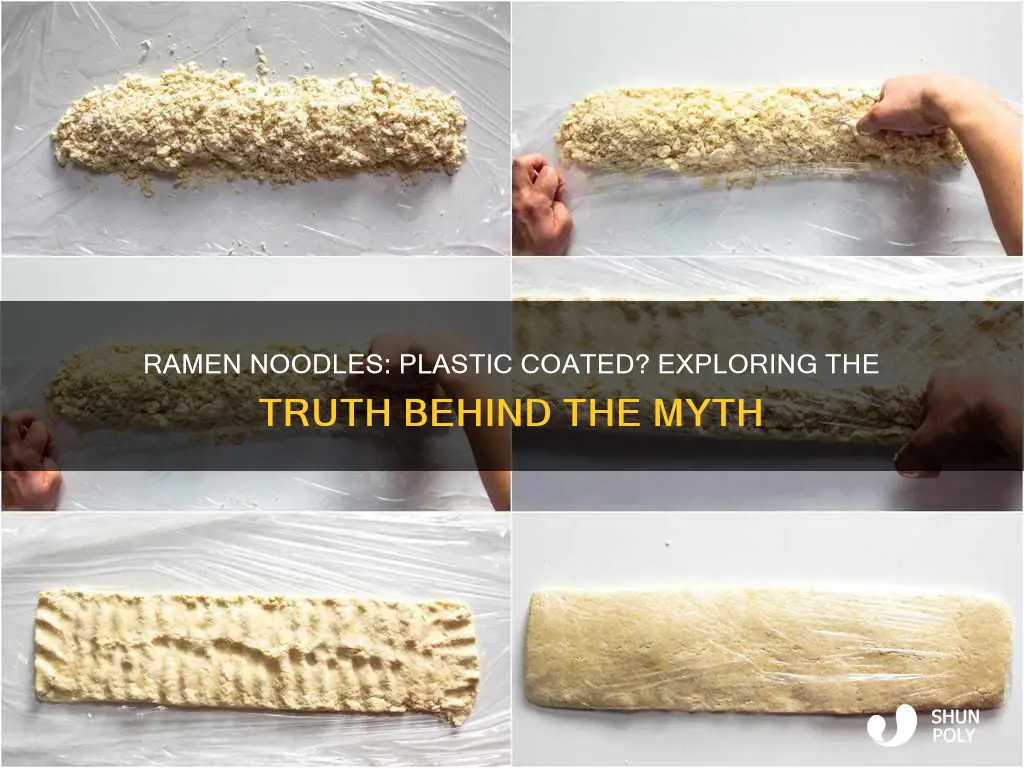 are ramen noodles coated in plastic