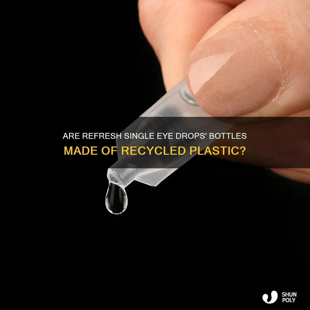 are refresh single eye drops recycled plastic