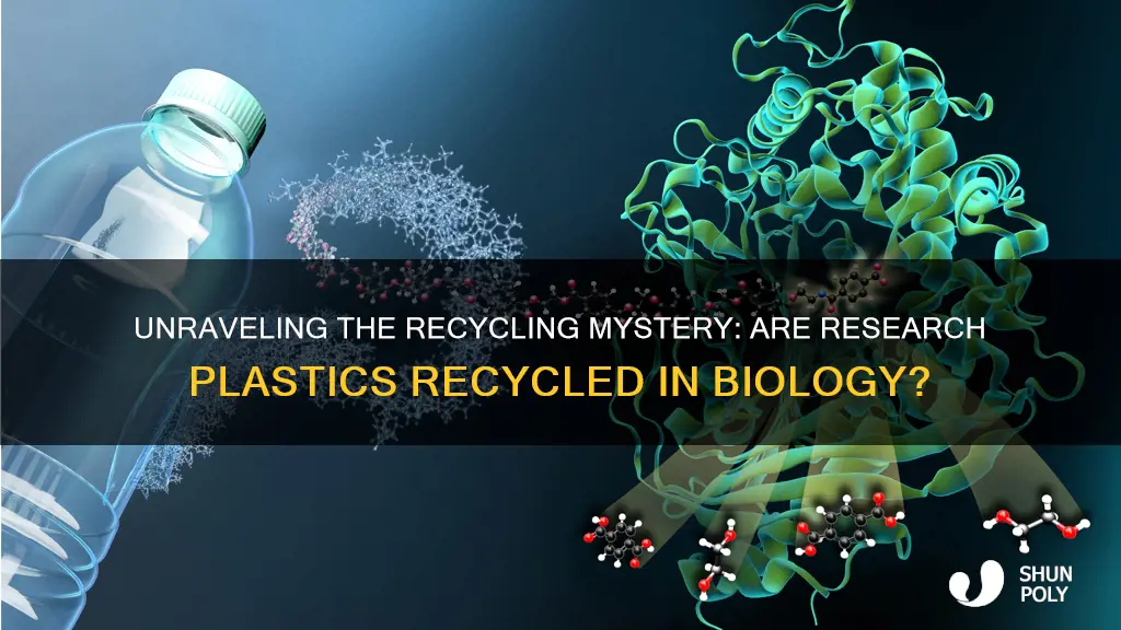 are research plastics recycled biology