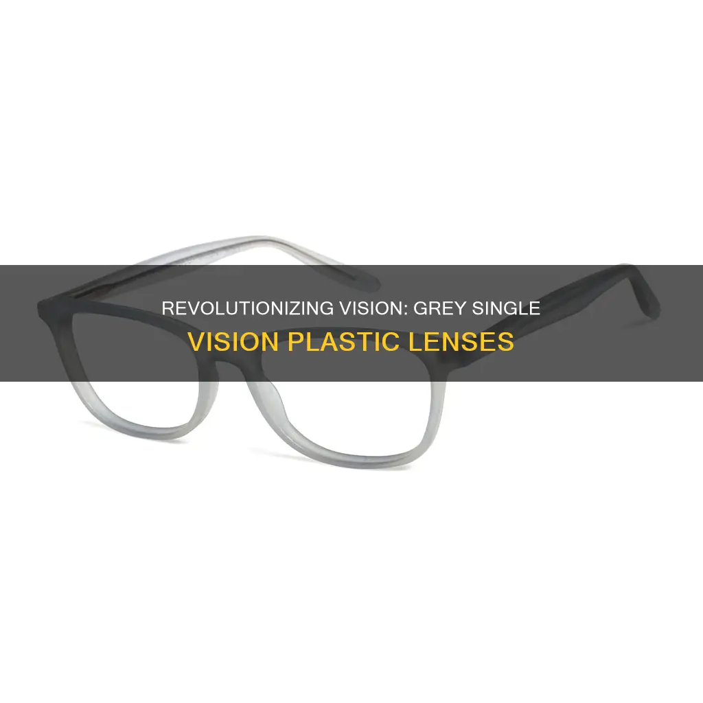 are revolutions grey single vision plastic lenses