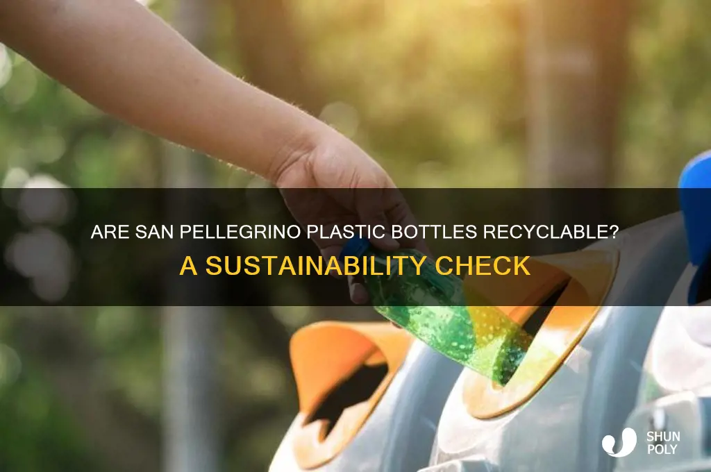 are san pellegrino plastic bottles recyclable