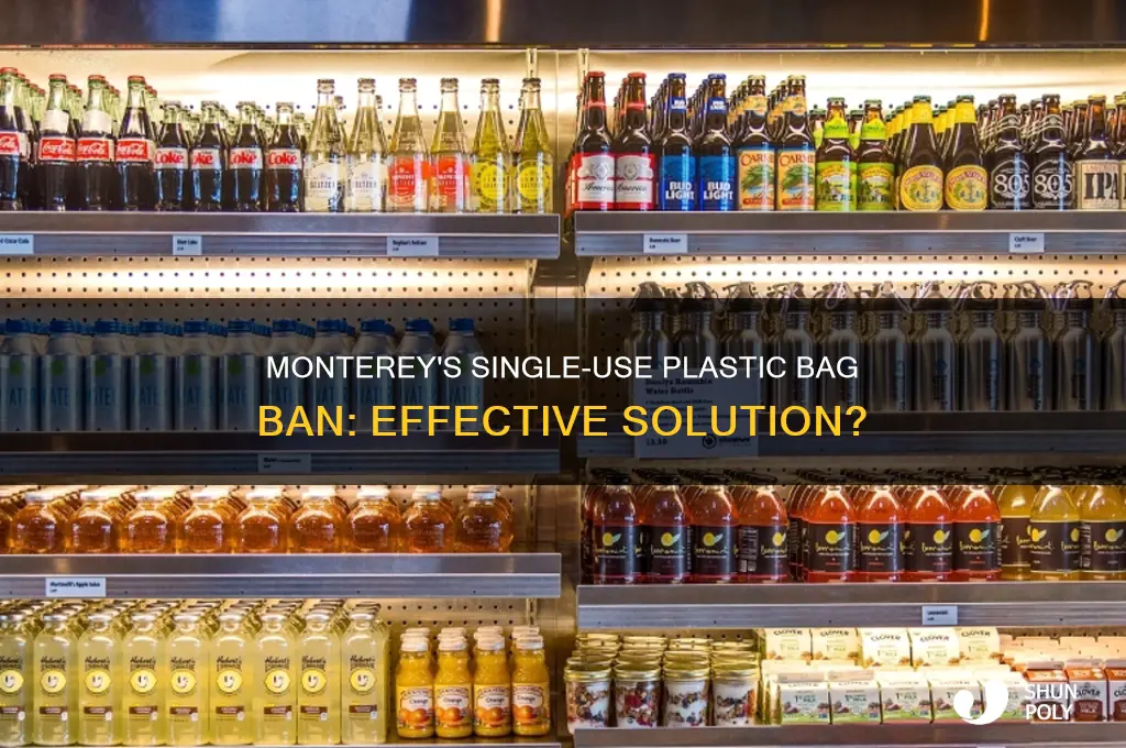 are single use plastic bags used in monterey