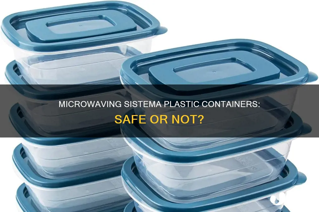 are sistema plastic containers microwave safe