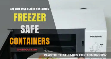 Snap Lock Plastic Containers: Freezer-Safe?