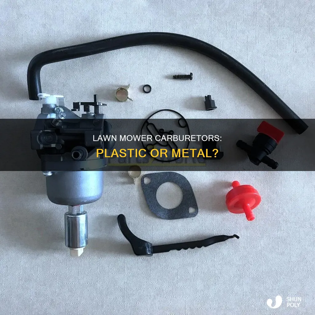 are some lawn mower carburetors plastic