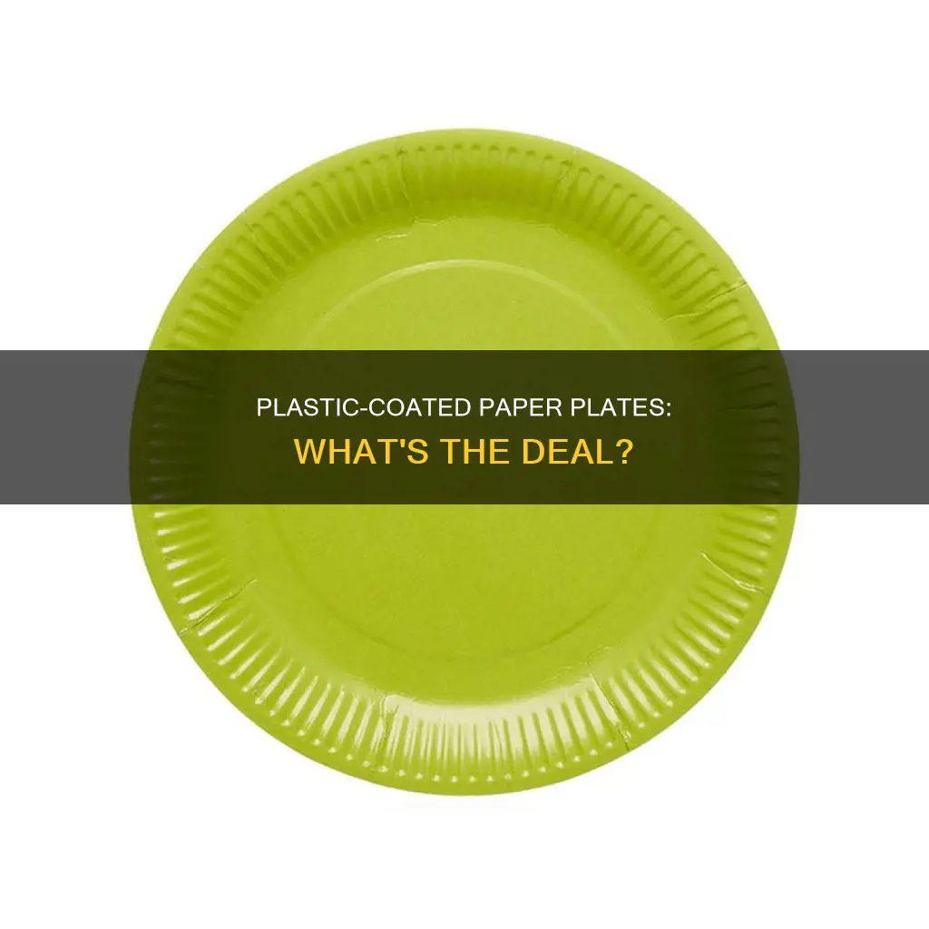 are some paper plates covered with plastic