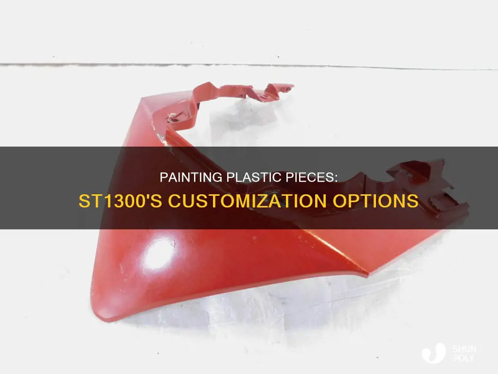 are st1300 plastic pieces painted