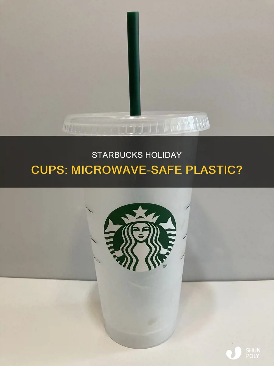 are starbucks plastic holiday cups microwavable