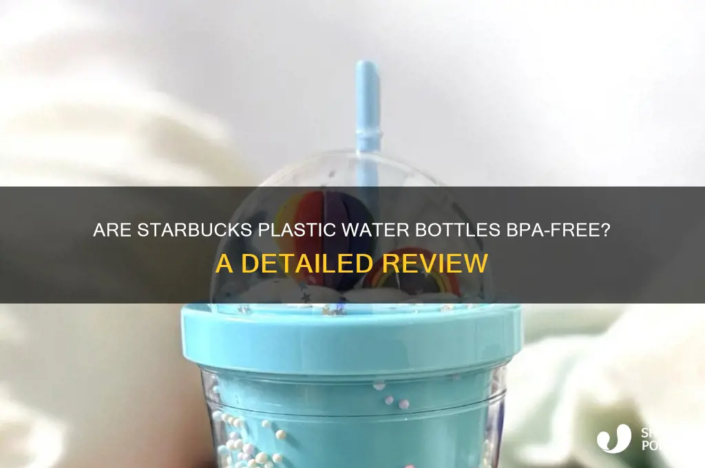 are starbucks plastic water bottles bpa free