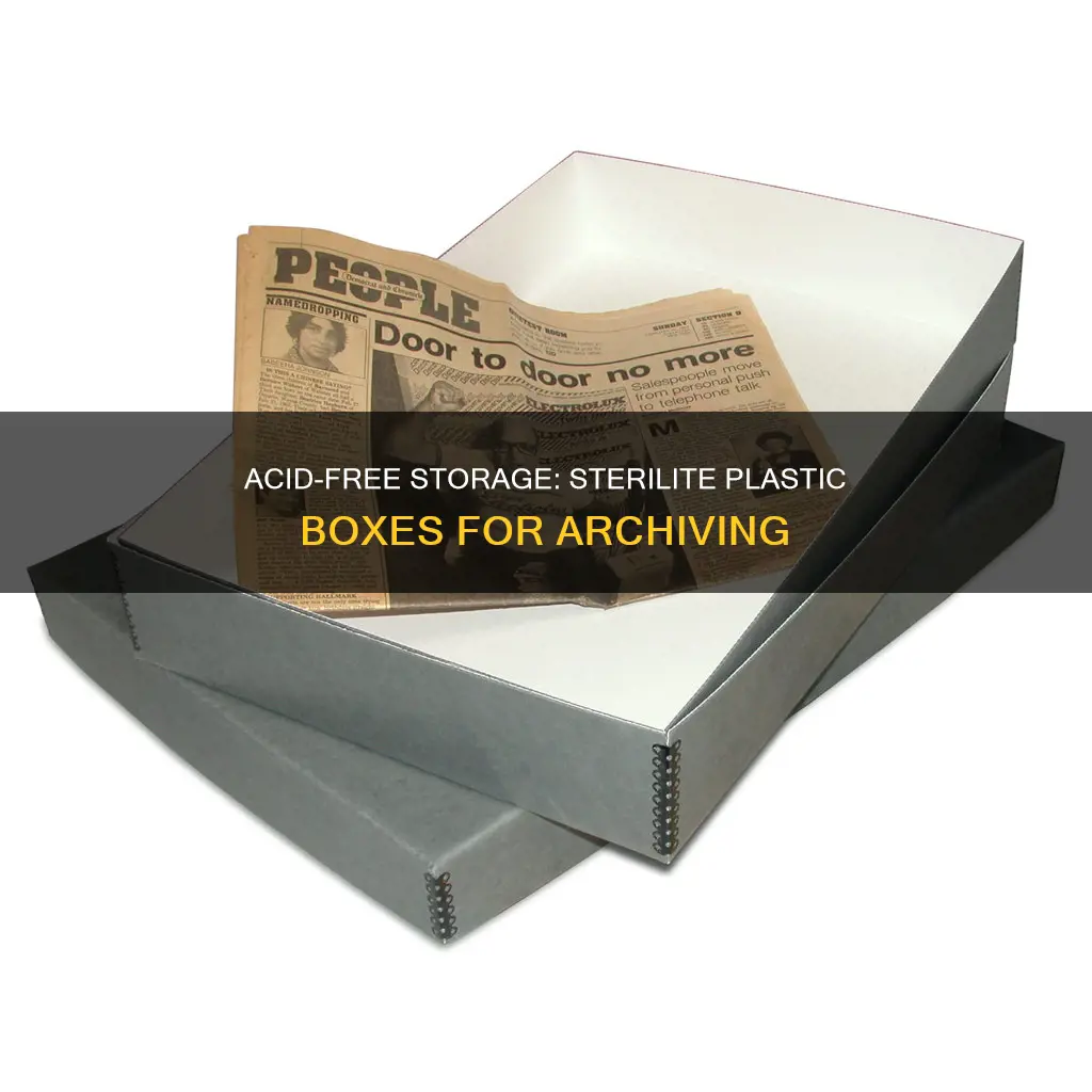 are sterilite plastic boxes acid free