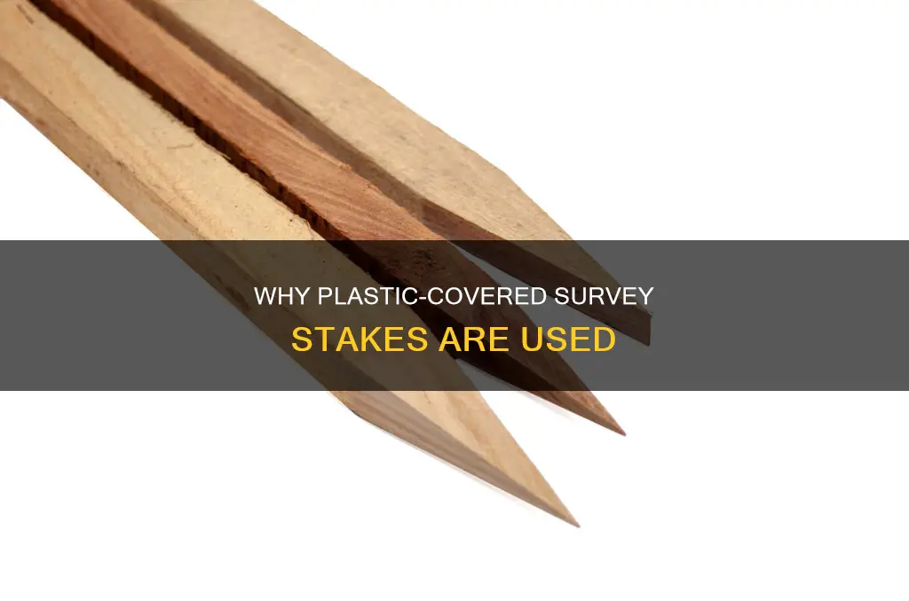 are survey stakes ever covered with plastic