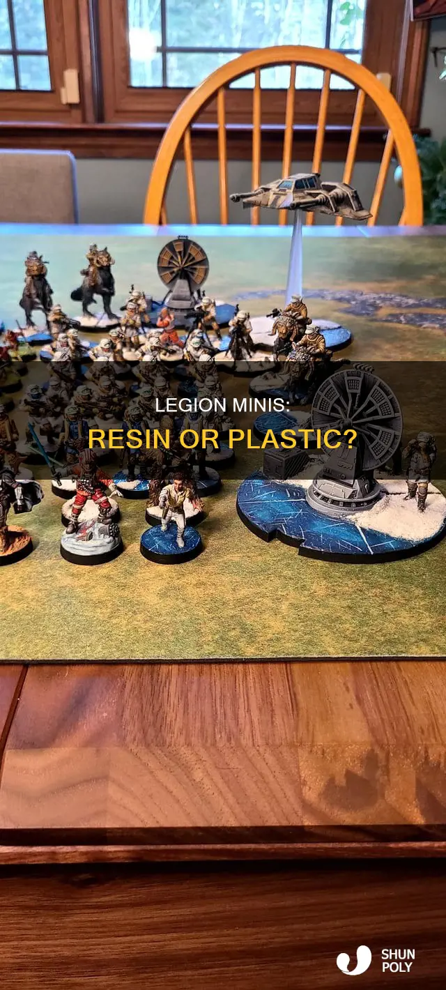 are sw legion minis resin or plastic