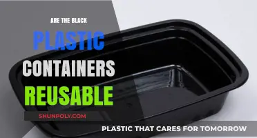 Black Plastic Containers: Reusable or Not?