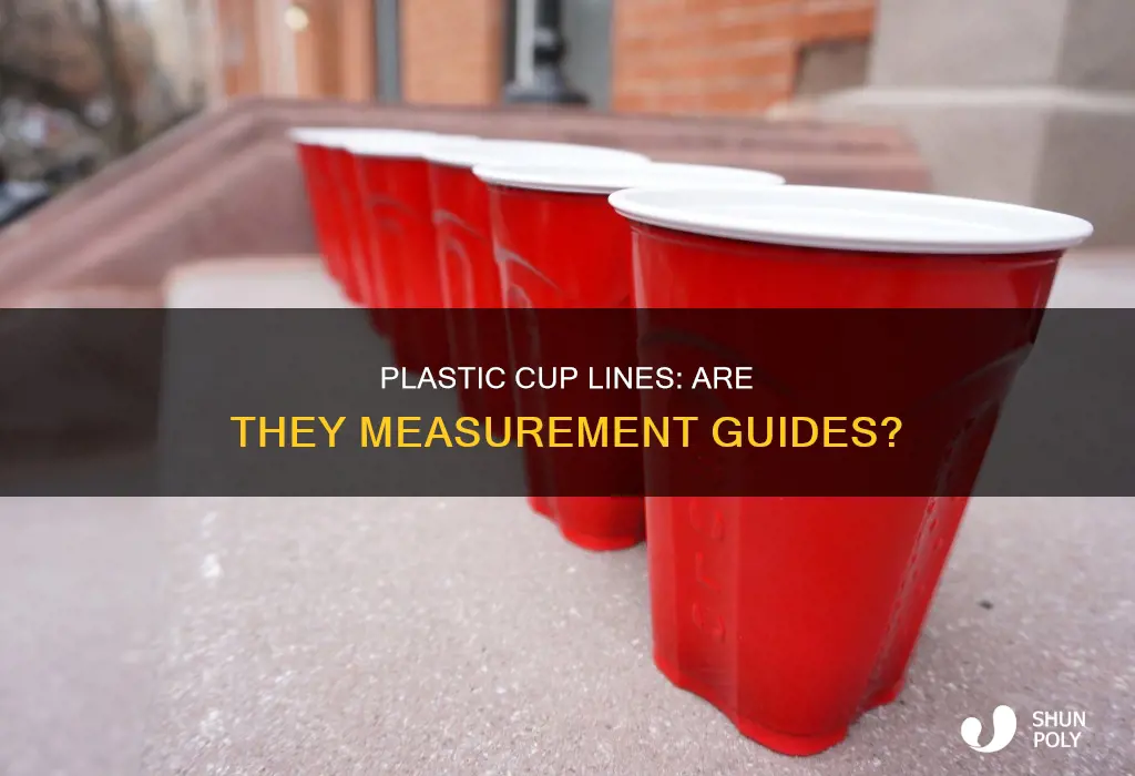 are the lines on plastic cups measurements