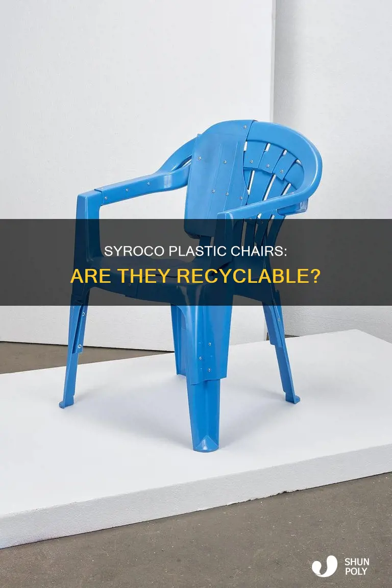 are the plastic chairs made by syroco recyclable
