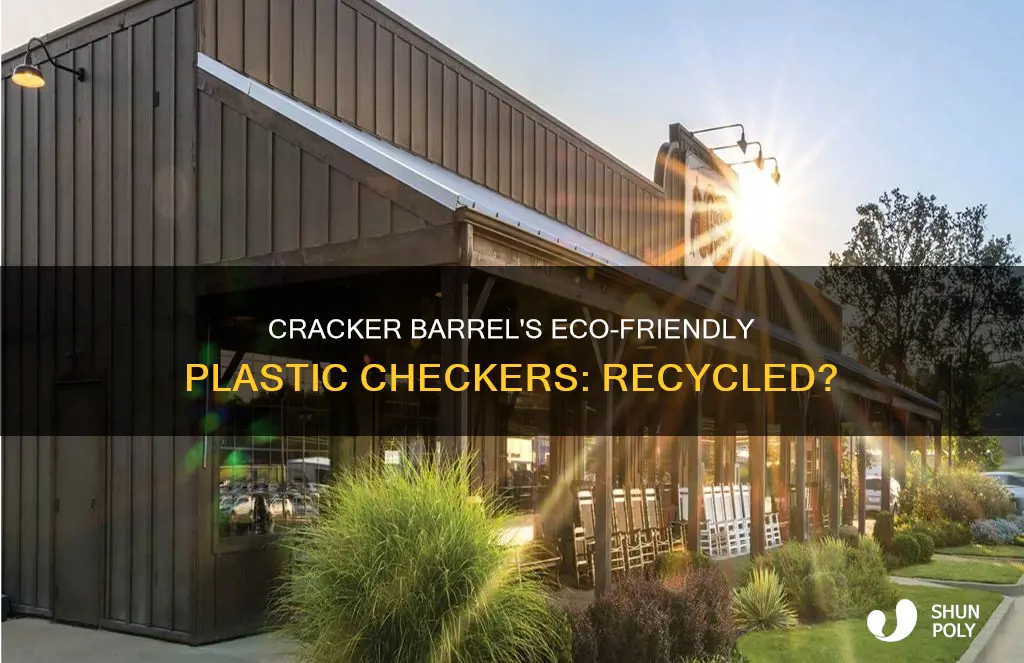 are the plastic checkers from cracker barrel recycled