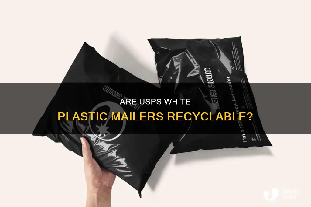 are the white plastic mailers from usps recycleable
