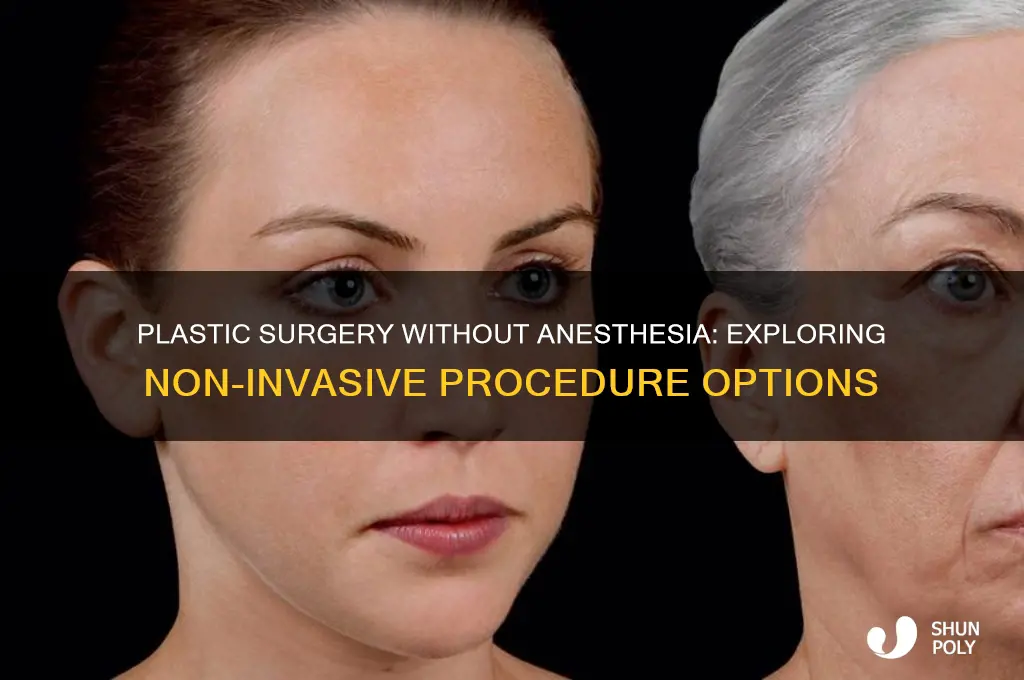 are their any plastic surgery procedures what dont require anethisea