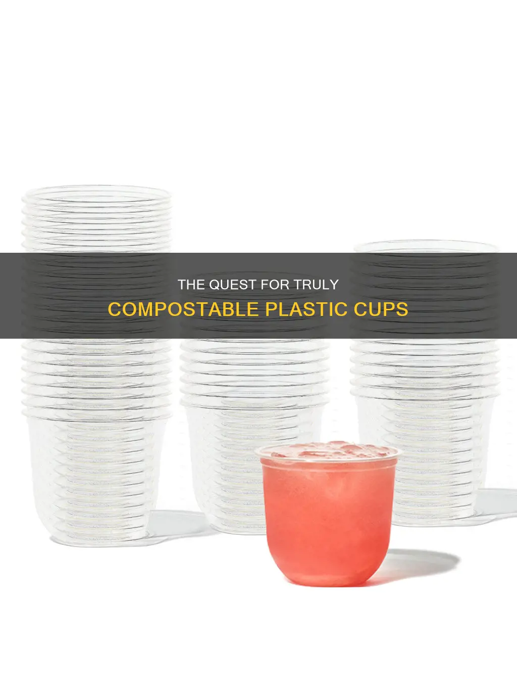 are there any truly compostable plastic cups