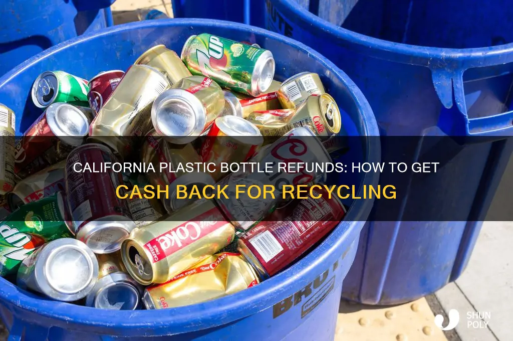 are there cah refunds for plastic bottles in ca