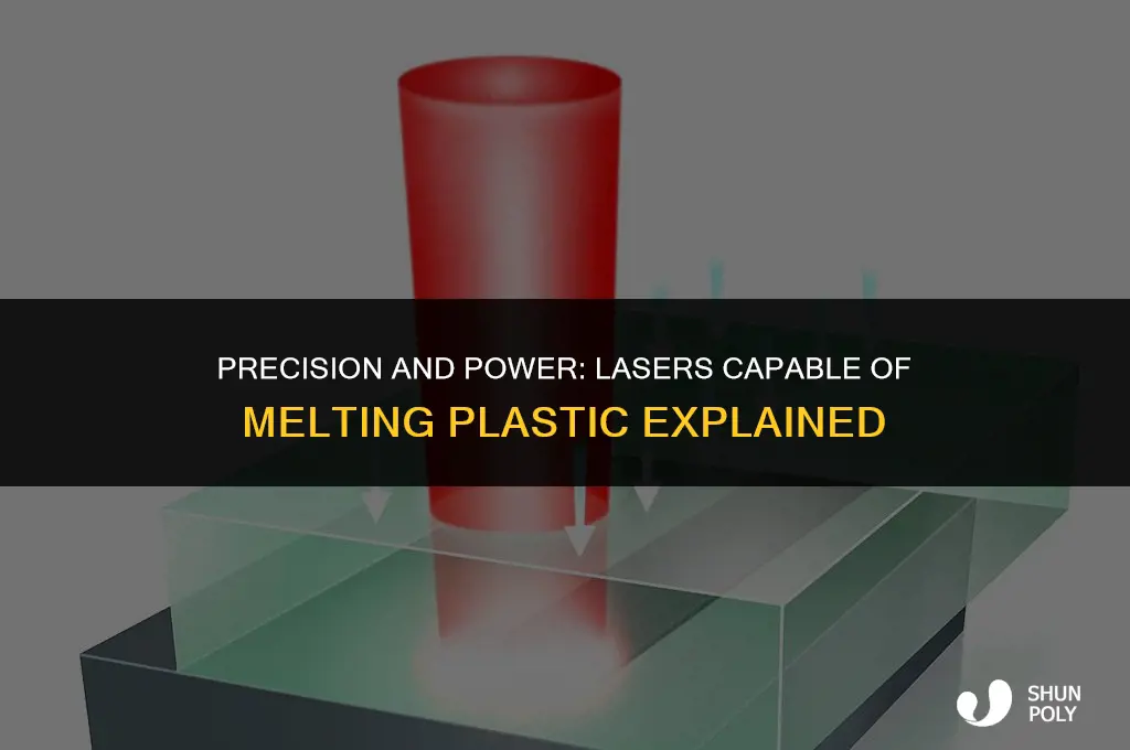 are there lasers that can melt plastic