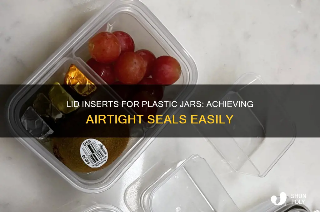 are there lid inserts to make plastic jars air tight