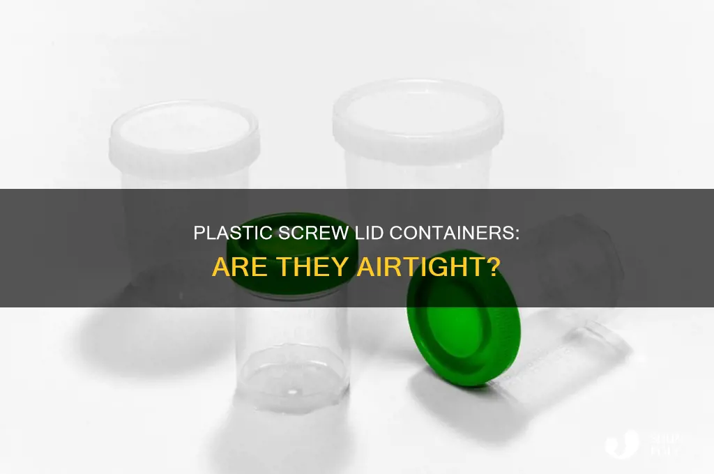 are there plastic screw lid containers that are air tight