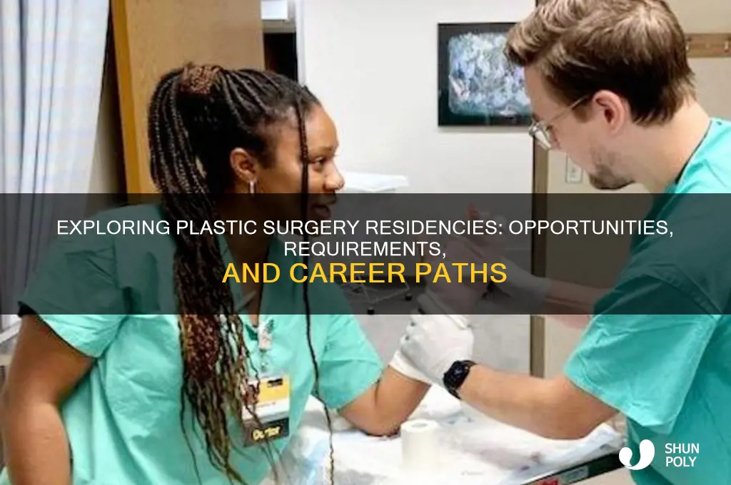 are there plastic surgery resideciecies
