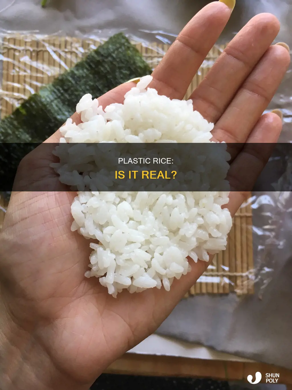 are there really plastic bits in rice