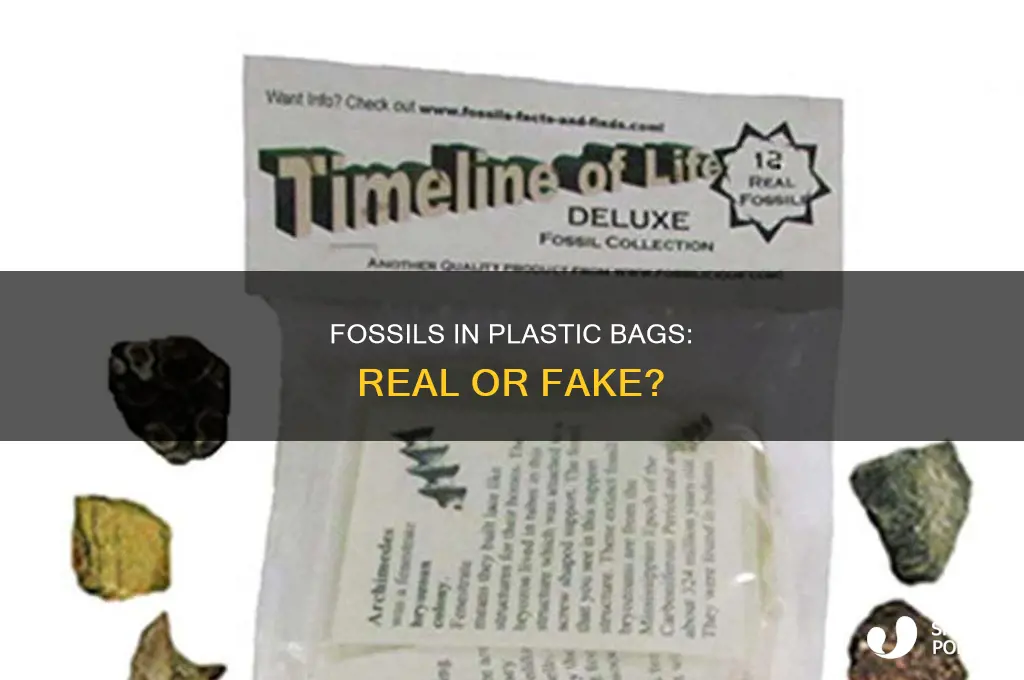 are those fossils in plastic bags real