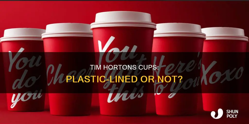 are tim hortons cups lined with plastic