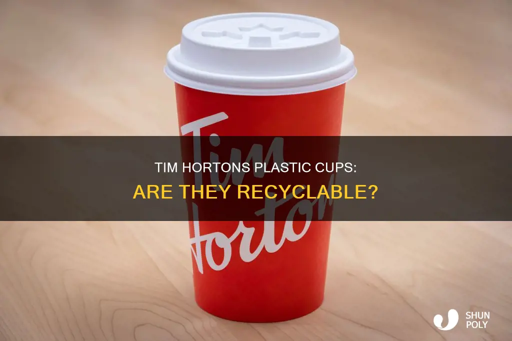 are tim hortons plastic cups recyclable