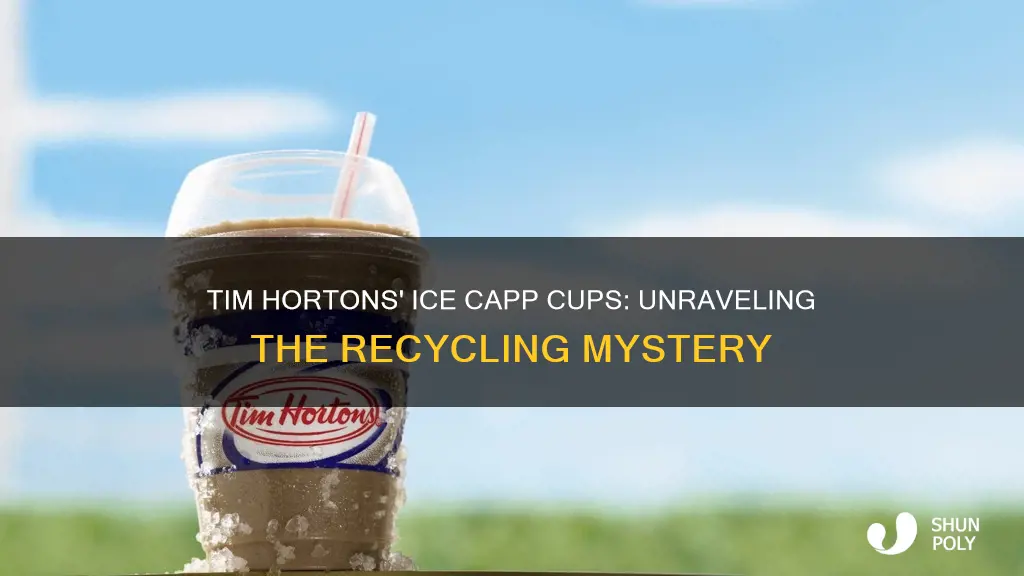 are tim hortons plastic ice capp cups recyclable