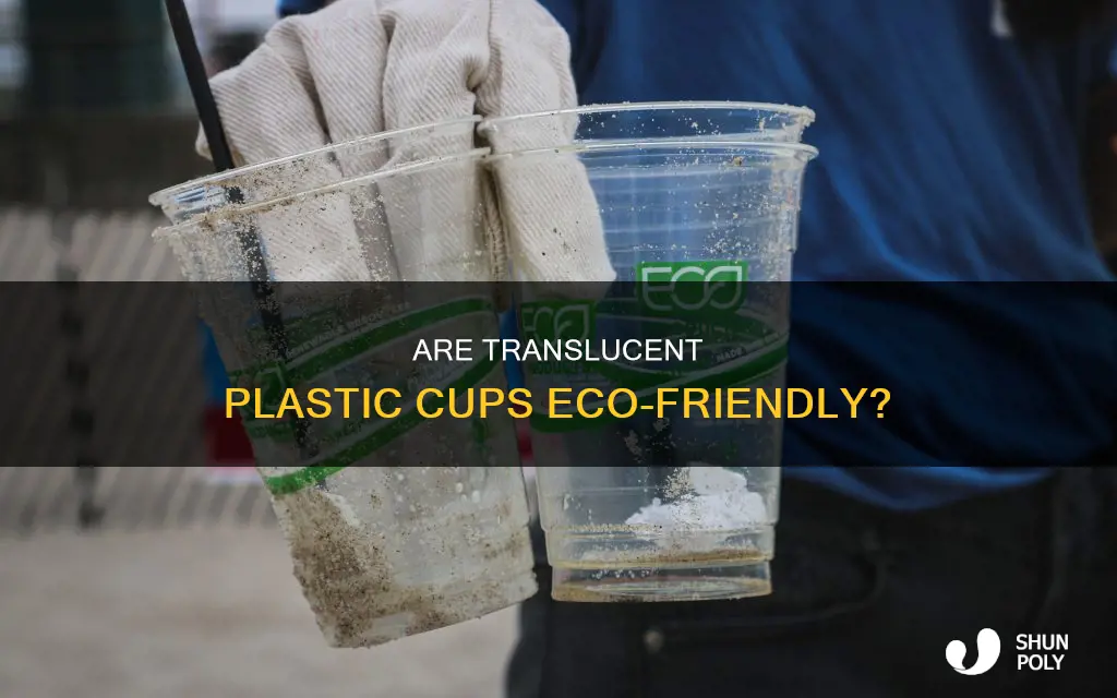 are translucent plastic cups environmentally friendly