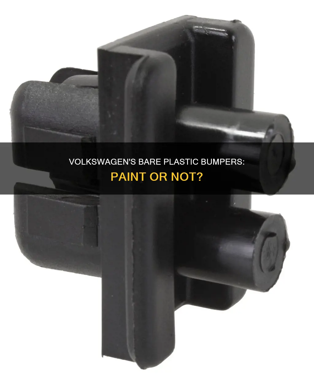 are volkswagen bare plastic does not require paint bumper grille