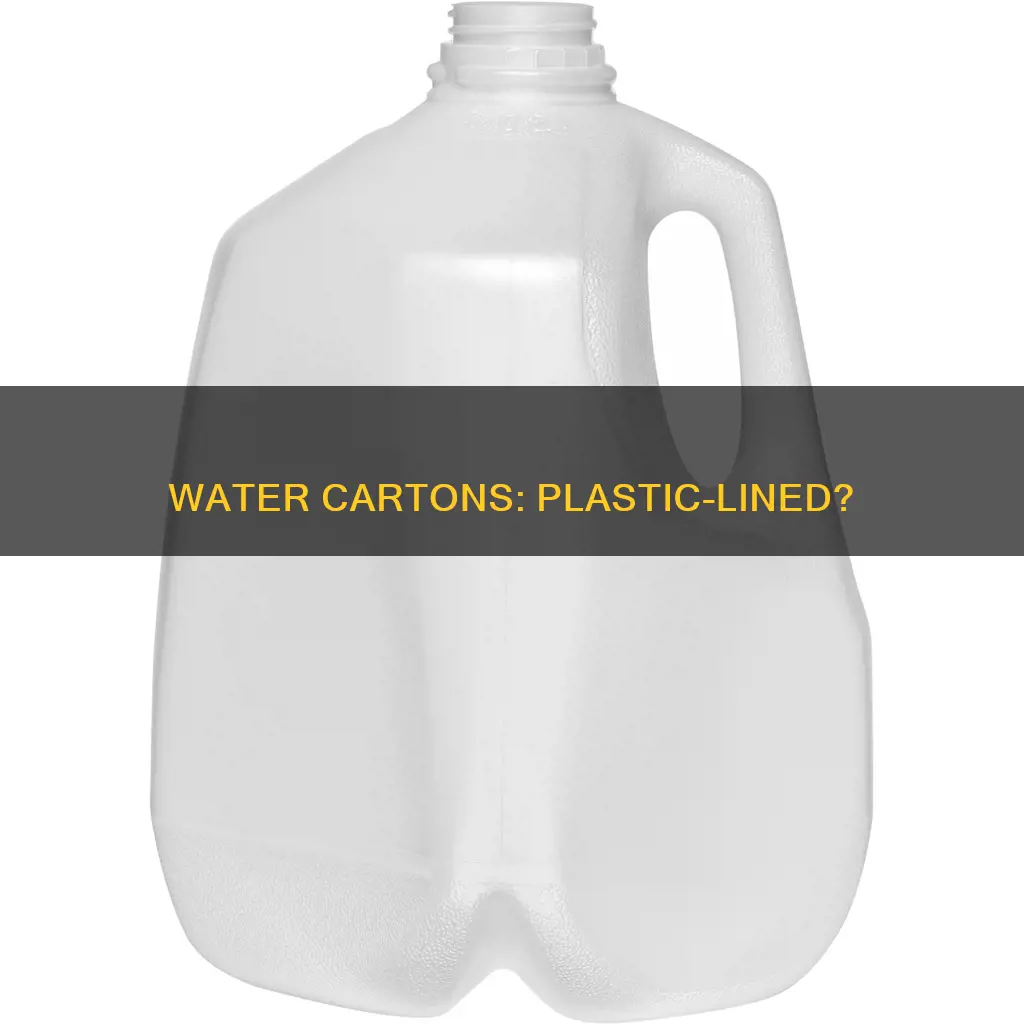 are water cartons lined with plastic