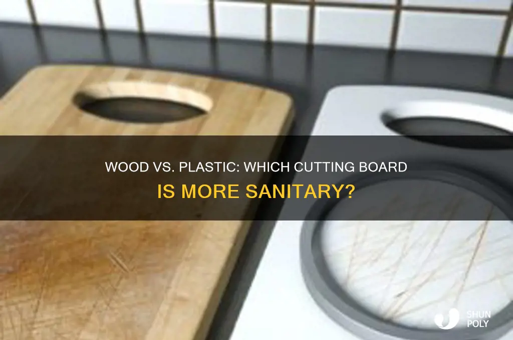 are wood cutting boards more sanitary than plastic