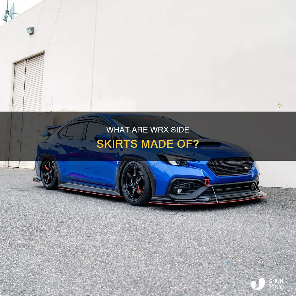 are wrx side skirts metal or plastic