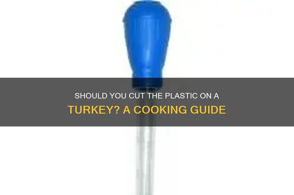 are you supposed to cut the plastic on a turkey